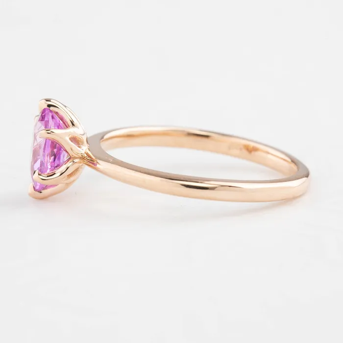 Envero Jewelry Floryn Ring 123ct Oval Pink Sapphire 14K Rose Gold One of a kind Rings Envero Jewelry Floryn Ring 123ct Oval Pink Sapphire 14K Rose Gold One of a kind Rings