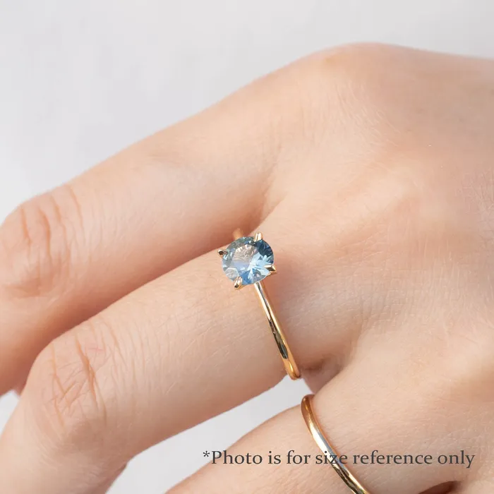Envero Jewelry Jane Ring 086ct Round Montana Sapphire Ring 14K Yellow Gold One of a kind Rings Envero Jewelry Jane Ring 086ct Round Montana Sapphire Ring 14K Yellow Gold One of a kind Rings