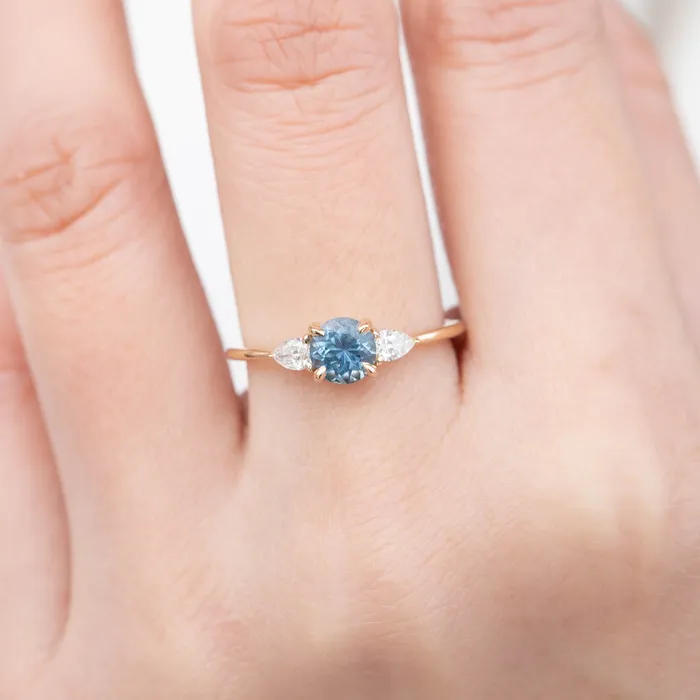 Envero Jewelry Olivia Ring 09ct Teal Blue Montana Sapphire One of a kind Rings Envero Jewelry Olivia Ring 09ct Teal Blue Montana Sapphire One of a kind Rings
