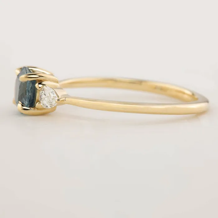 Envero Jewelry Olivia Ring 09ct Teal Blue Montana Sapphire One of a kind Rings Envero Jewelry Olivia Ring 09ct Teal Blue Montana Sapphire One of a kind Rings