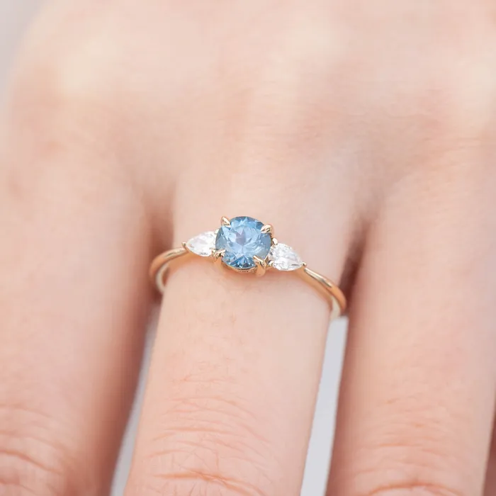 Envero Jewelry Olivia Ring 09ct Teal Blue Montana Sapphire One of a kind Rings Envero Jewelry Olivia Ring 09ct Teal Blue Montana Sapphire One of a kind Rings