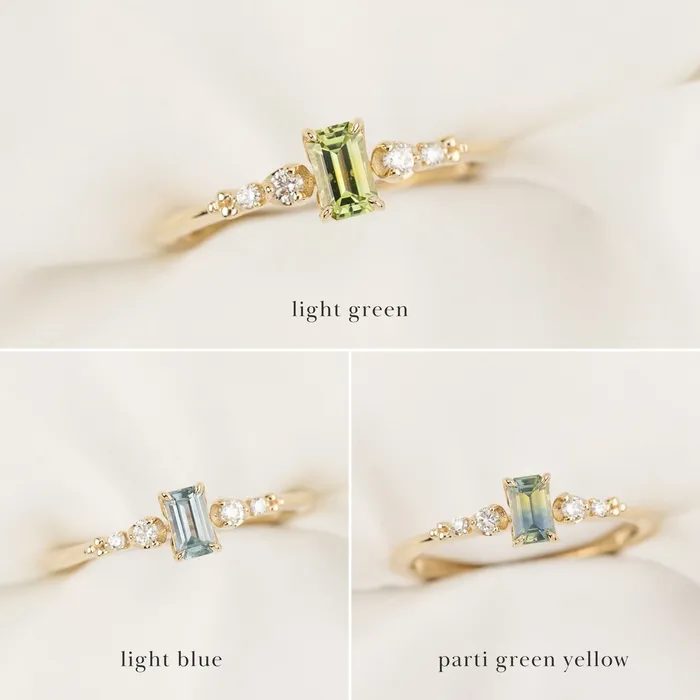 Envero Jewelry Rings Estel Fleur Four Prongs Ring 045ct Blue Green Montana Sapphire 14k Yellow Gold Envero Jewelry Rings Estel Fleur Four Prongs Ring 045ct Blue Green Montana Sapphire 14k Yellow Gold