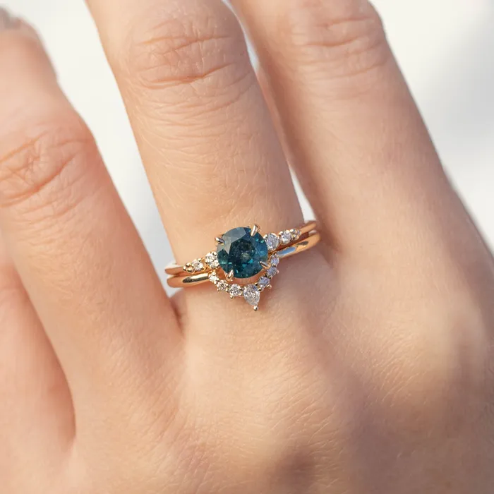 Envero Jewelry Rings Estel Luxe Ring 116ct Blue Green Montana Sapphire One of a kind Envero Jewelry Rings Estel Luxe Ring 116ct Blue Green Montana Sapphire One of a kind