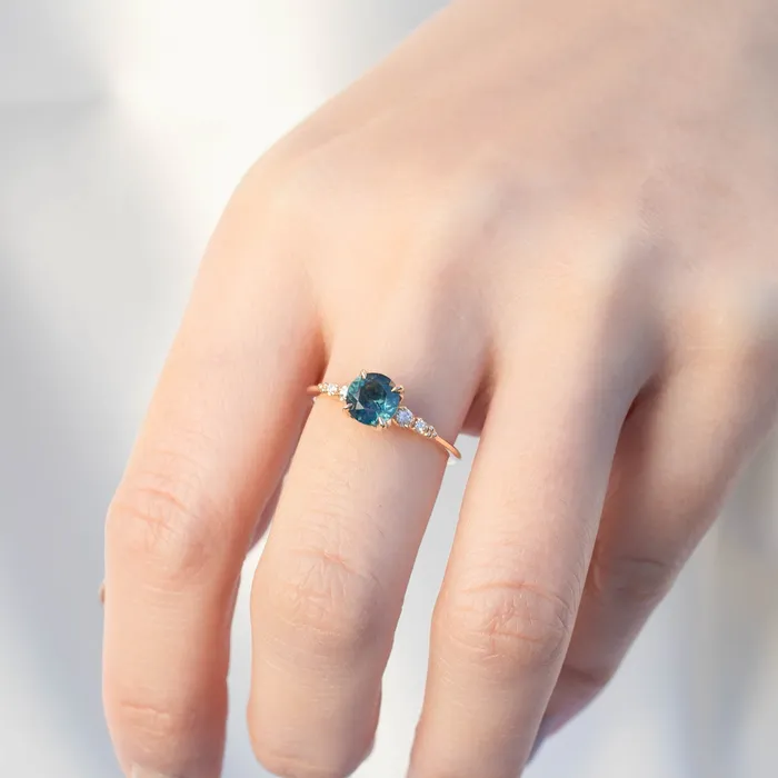 Envero Jewelry Rings Estel Luxe Ring 116ct Blue Green Montana Sapphire One of a kind Envero Jewelry Rings Estel Luxe Ring 116ct Blue Green Montana Sapphire One of a kind
