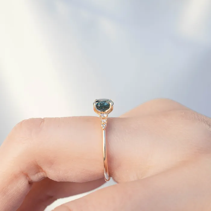 Envero Jewelry Rings Estel Luxe Ring 116ct Blue Green Montana Sapphire One of a kind Envero Jewelry Rings Estel Luxe Ring 116ct Blue Green Montana Sapphire One of a kind