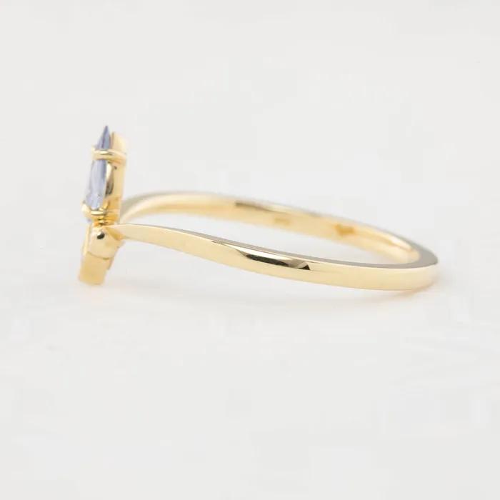 Envero Jewelry Rings Genevie Ring 035ct Teardrop Unheated Blue Sapphire One of a kind Envero Jewelry Rings Genevie Ring 035ct Teardrop Unheated Blue Sapphire One of a kind