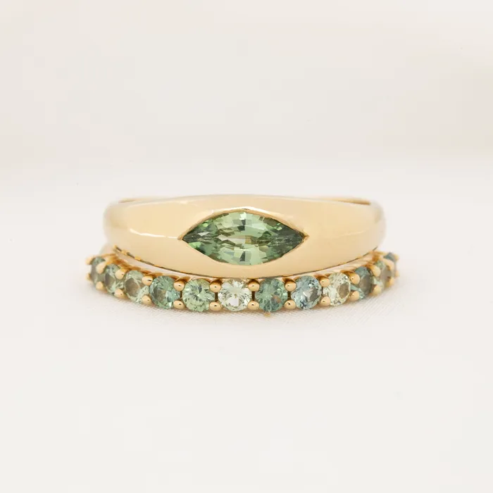Envero Jewelry Rings Lydia 23mm Monatana Sapphire Band