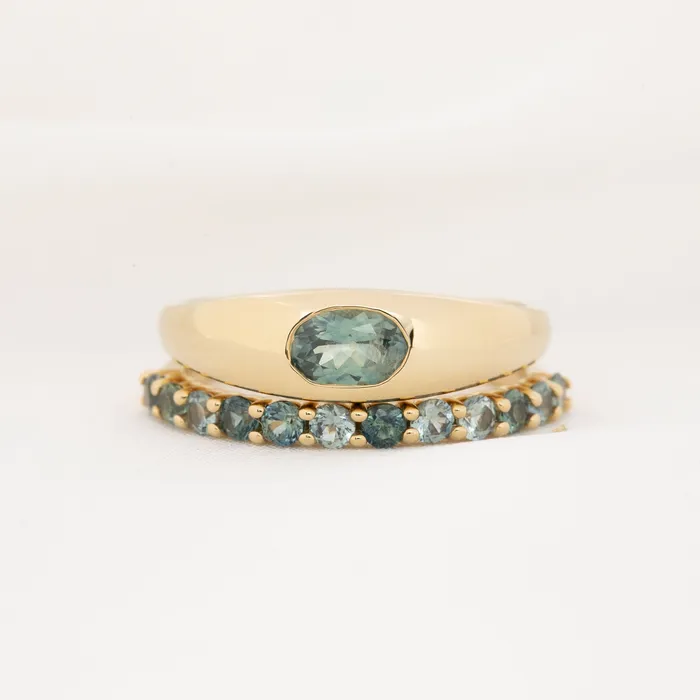 Envero Jewelry Rings Lydia 23mm Monatana Sapphire Band