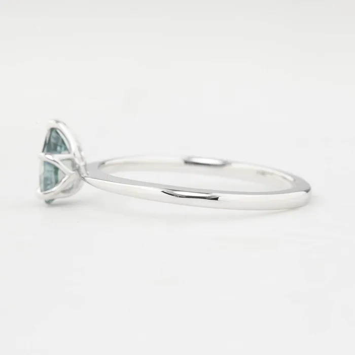 Envero Jewelry Rings Sara Ring 074ct Light Blue Green Teardrop Montana Sapphire 14k White Gold One of a kind Envero Jewelry Rings Sara Ring 074ct Light Blue Green Teardrop Montana Sapphire 14k White Gold One of a kind