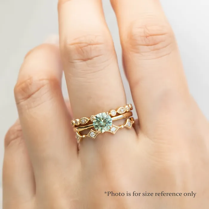 Envero Jewelry Rings Sara Ring 089ct Light Blue Green Round Montana Sapphire 14K Yellow Gold One of a kind Envero Jewelry Rings Sara Ring 089ct Light Blue Green Round Montana Sapphire 14K Yellow Gold One of a kind
