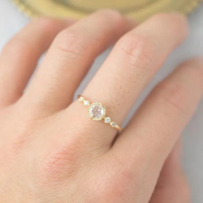 Envero Jewelry Rings Stella Ring 020ct Round Rose Cut Diamond 14k Yellow Gold One of a kind Envero Jewelry Rings Stella Ring 020ct Round Rose Cut Diamond 14k Yellow Gold One of a kind