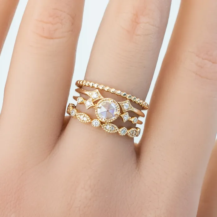 Envero Jewelry Rings Stella Ring 020ct Round Rose Cut Diamond 14k Yellow Gold One of a kind Envero Jewelry Rings Stella Ring 020ct Round Rose Cut Diamond 14k Yellow Gold One of a kind