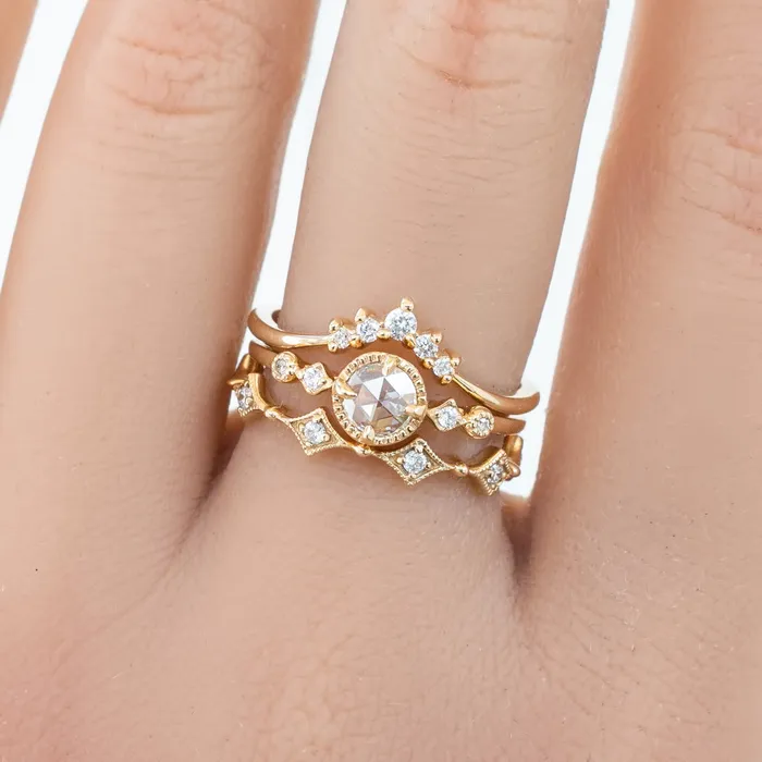 Envero Jewelry Rings Stella Ring 020ct Round Rose Cut Diamond 14k Yellow Gold One of a kind Envero Jewelry Rings Stella Ring 020ct Round Rose Cut Diamond 14k Yellow Gold One of a kind