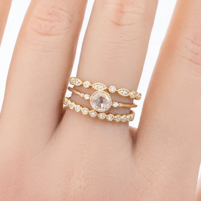 Envero Jewelry Rings Tia Petite Half Full Eternity Ring Envero Jewelry Rings Tia Petite Half Full Eternity Ring
