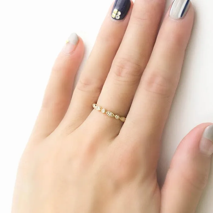 Envero Jewelry Rings Tia Petite Half Full Eternity Ring Envero Jewelry Rings Tia Petite Half Full Eternity Ring