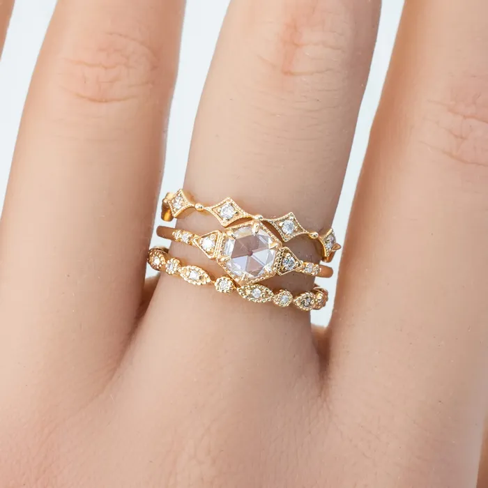 Envero Jewelry Rings Tia Petite Half Full Eternity Ring Envero Jewelry Rings Tia Petite Half Full Eternity Ring