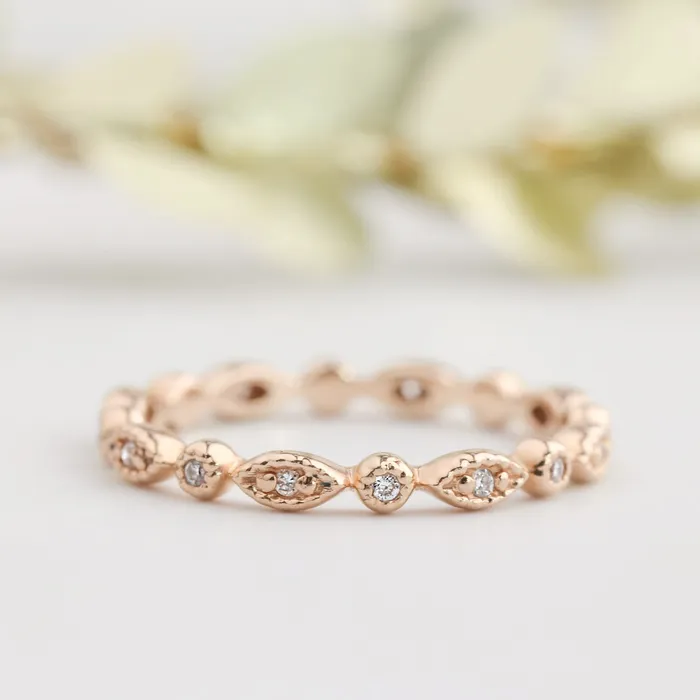 Envero Jewelry Rings Tia Petite Half Full Eternity Ring Envero Jewelry Rings Tia Petite Half Full Eternity Ring