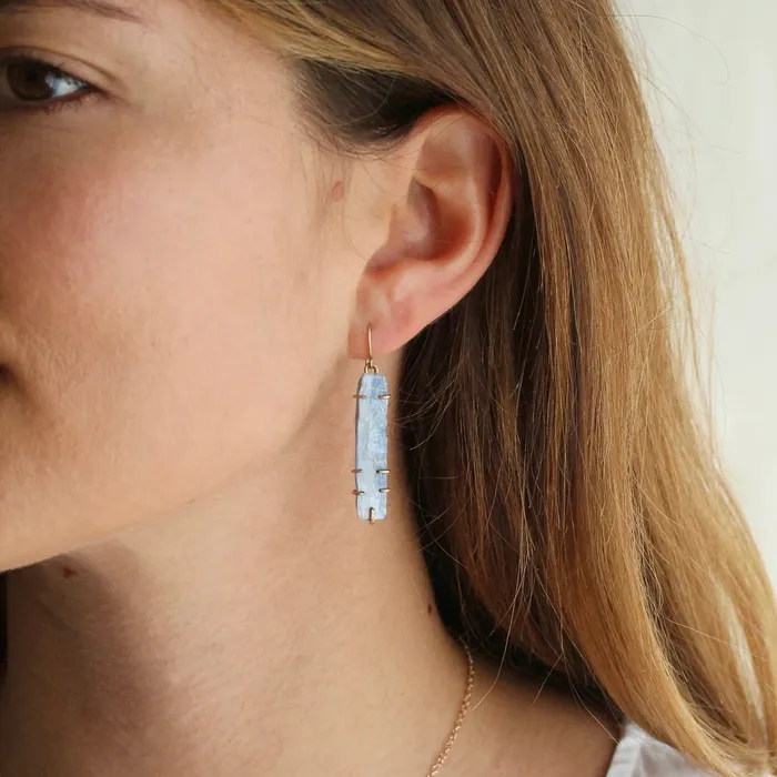 Kyanite Stick Earrings Alana Douvros Jewellery Earrings