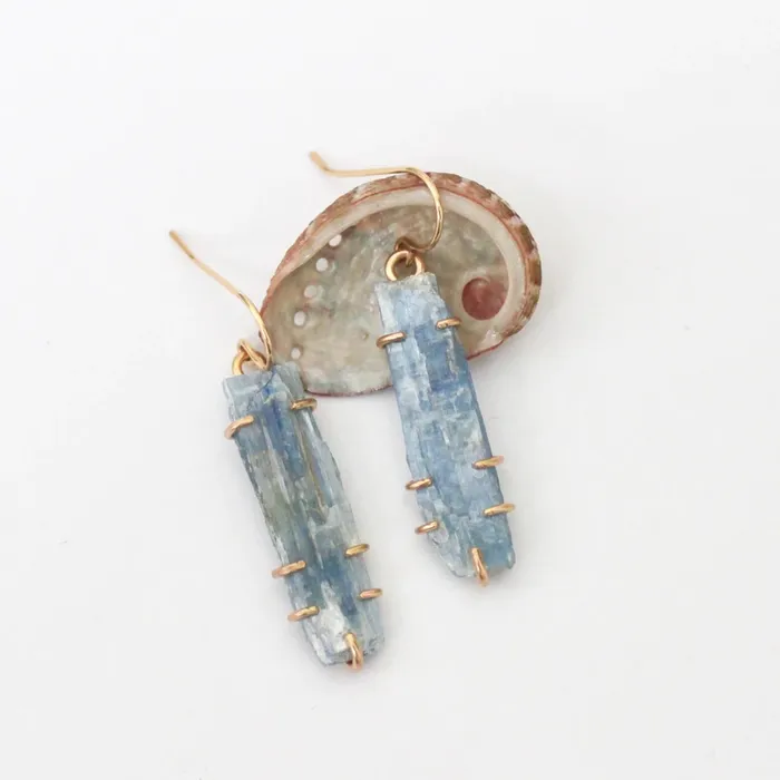 Kyanite Stick Earrings Alana Douvros Jewellery Earrings