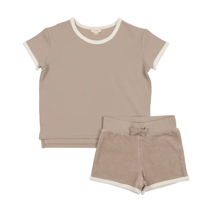 Lil Legs Boys Set Taupe Lil Legs Earrings