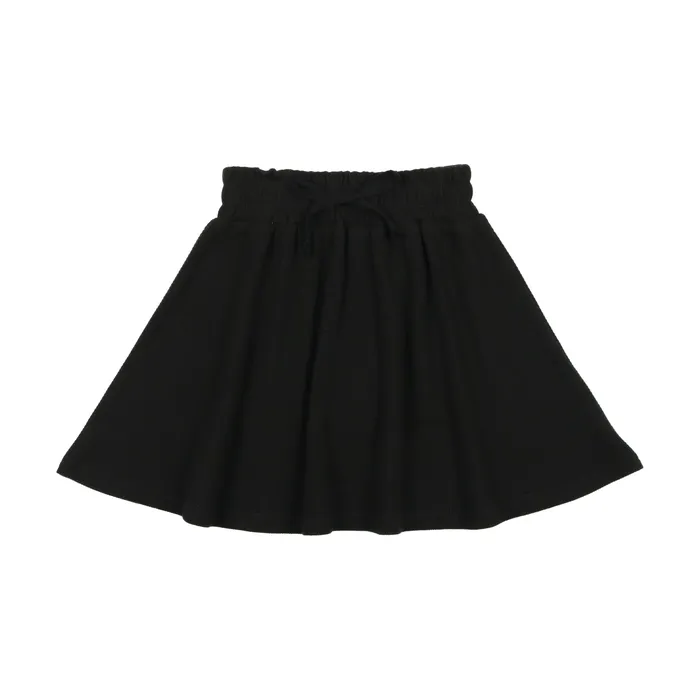 Lil Legs Ribbed Fashion Skirt Black Lil Legs Rings
