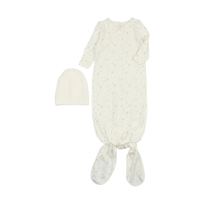 Lilette Earrings Lilette Baby Gown Set Starry Night Steel