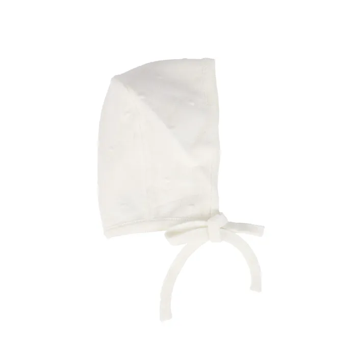 Lilette Lilette Swiss Dot Bonnet White Girl Rings