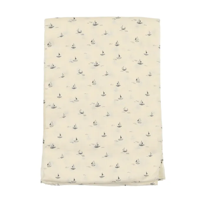 Lilette Nautical Muslin Swaddle Cream Lilette Earrings