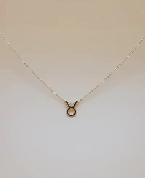 LOV Earrings Zodiac Symbol Necklace Taurus Gold Plated