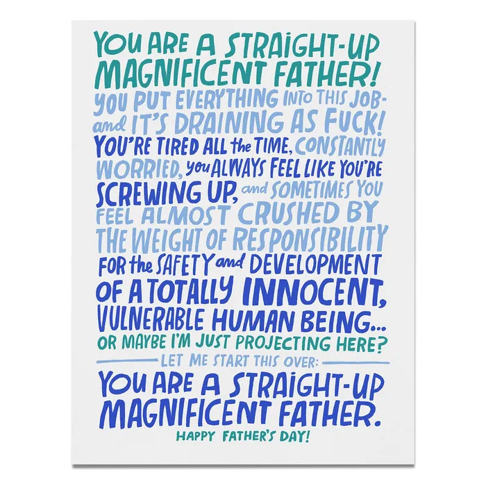 Magnificent Father Card Em Friends Earrings