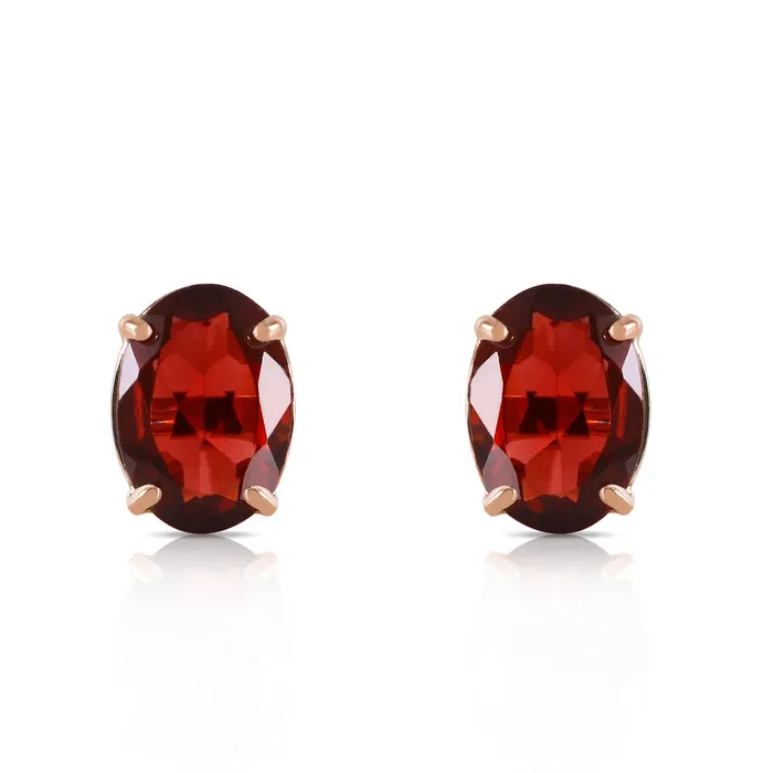 MayaMila Earrings 18 CTW 14K Solid Gold Dream Big Garnet Earrings