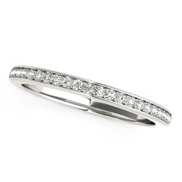 MayaMila Rings 14k White Gold Classic Style Diamond Wedding Band 15 cttw MayaMila Rings 14k White Gold Classic Style Diamond Wedding Band 15 cttw