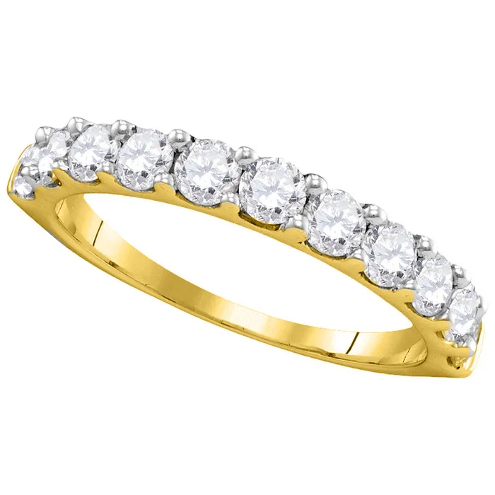 mayamila Rings 14kt Yellow Gold Womens Round Paveset Diamond Wedding Band Ring 100 Cttw mayamila Rings 14kt Yellow Gold Womens Round Paveset Diamond Wedding Band Ring 100 Cttw