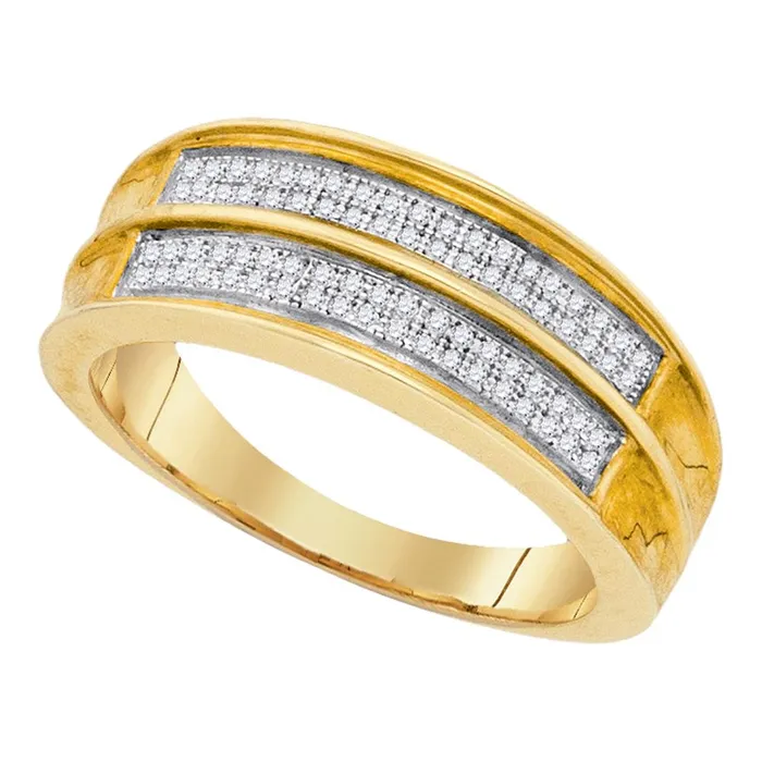 mayamila Rings Mens 925 Sterling Silver Yellow Pave Diamond Engagement Wedding Ring Band 15CT mayamila Rings Mens 925 Sterling Silver Yellow Pave Diamond Engagement Wedding Ring Band 15CT