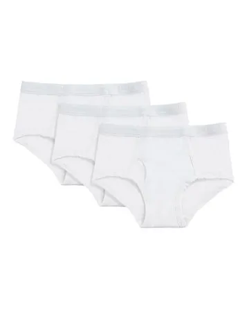 Memoi Rings Memoi Boys Briefs Underwear 3Pack White MKU1013