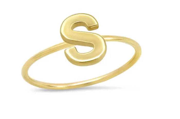 Mini Uppercase Letter Ring S Jennifer Meyer Rings
