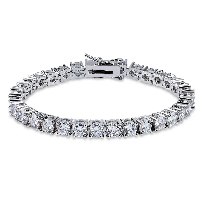Mystic Flavia Bracelets St Vince White Zircon Silver Tennis Bracelet