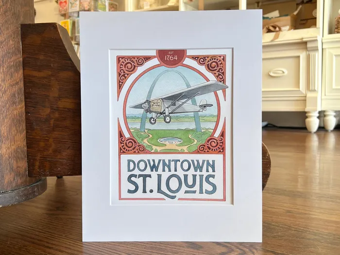 Nastassia Martin Art Consignment Earrings Downtown St Louis Print