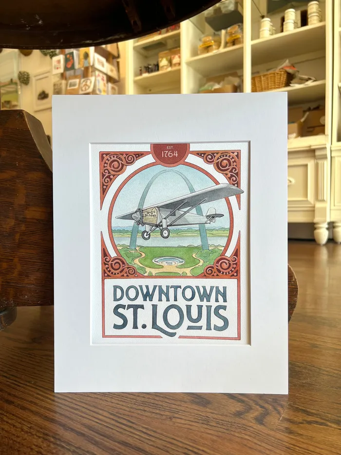 Nastassia Martin Art Consignment Earrings Downtown St Louis Print