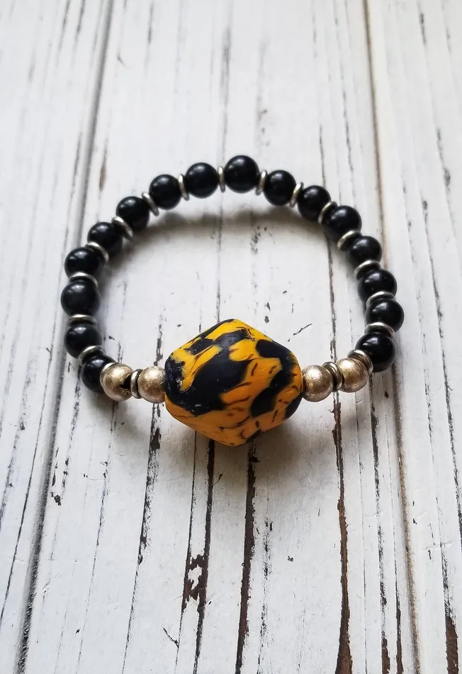 Obsidian Illumination Bracelet Vibration LLC Bracelets