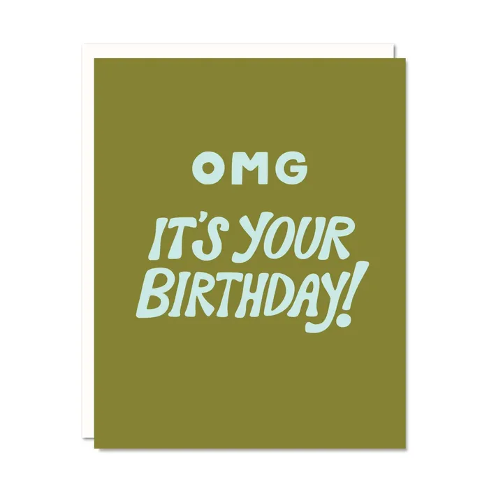 Odd Daughter Paper Co OMG Birthday Birthday Card Earrings