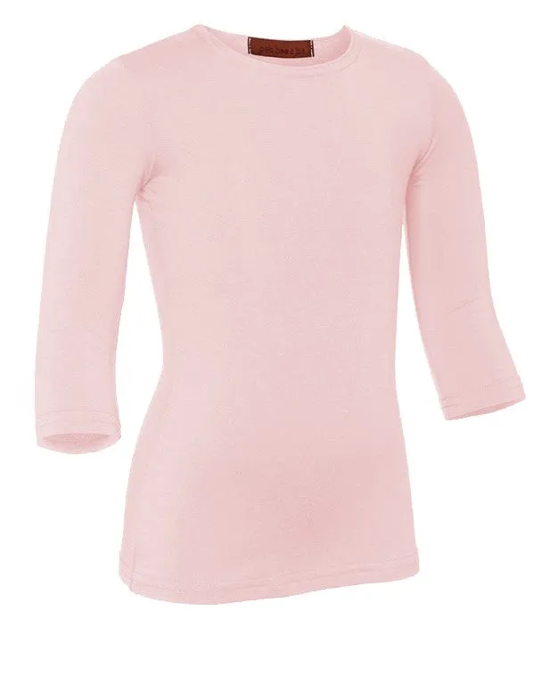 Pea Bee Jae Earrings PBJ Girls Cotton 34 Sleeve Shell Pink