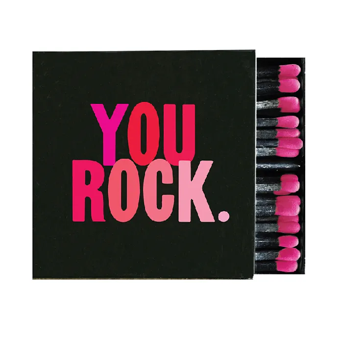 Quotable Earrings You Rock Saying Matchbox