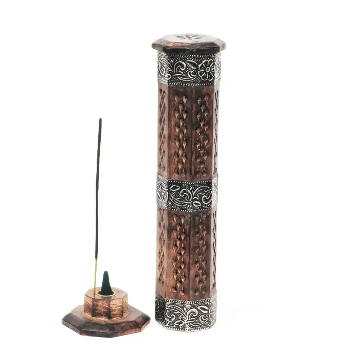 R ExpoSong of India Tower Incense Burner Earrings