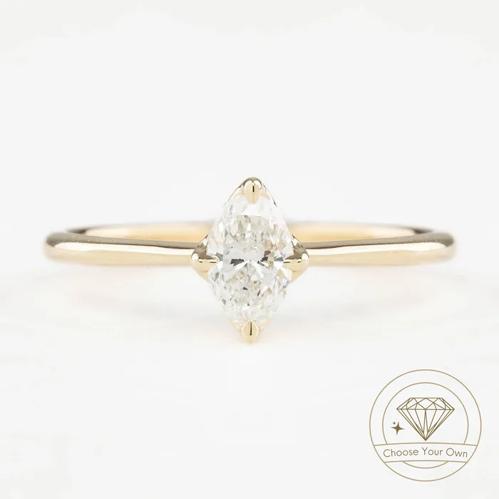 Rings Alice Ring Oval Brilliant Cut Diamond Envero Jewelry