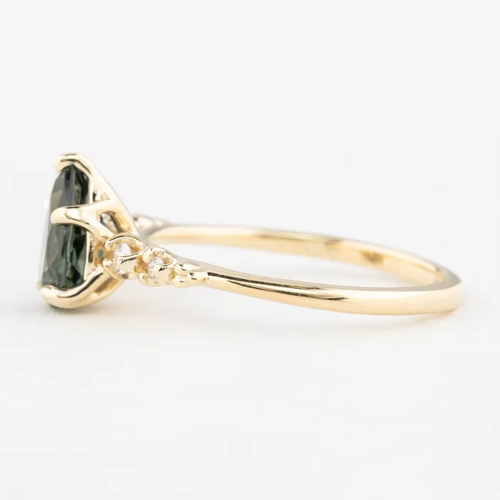 Rings Envero Jewelry Estel Fleur Ring 139ct Unheated Pear Queensland Sapphire Ring 14K Yellow Gold One of a kind Rings Envero Jewelry Estel Fleur Ring 139ct Unheated Pear Queensland Sapphire Ring 14K Yellow Gold One of a kind