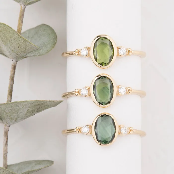 Rings Envero Jewelry Estel Ring 7x5mm 050ct Thai Sapphire 14K Gold