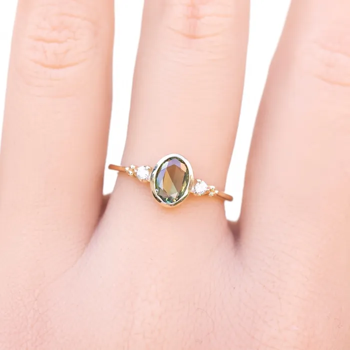 Rings Envero Jewelry Estel Ring 7x5mm 050ct Thai Sapphire 14K Gold Rings Envero Jewelry Estel Ring 7x5mm 050ct Thai Sapphire 14K Gold