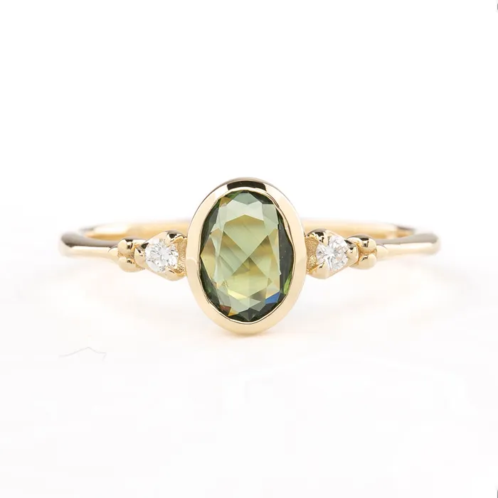 Rings Envero Jewelry Estel Ring 7x5mm 050ct Thai Sapphire 14K Gold Rings Envero Jewelry Estel Ring 7x5mm 050ct Thai Sapphire 14K Gold