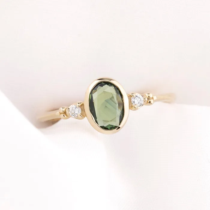 Rings Envero Jewelry Estel Ring 7x5mm 050ct Thai Sapphire 14K Gold Rings Envero Jewelry Estel Ring 7x5mm 050ct Thai Sapphire 14K Gold